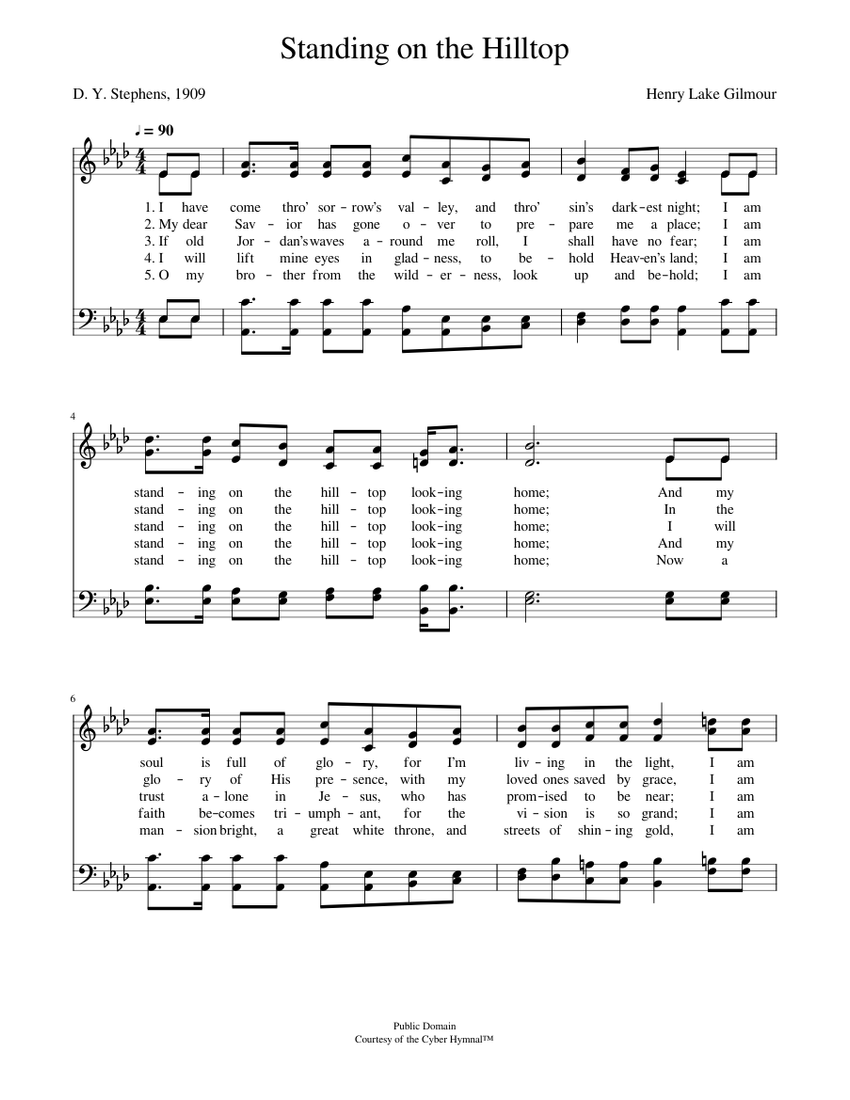 When Israel Out Of Bondage Came Lyrics