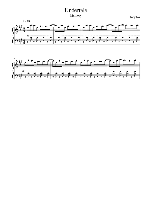 Undertale - Memory