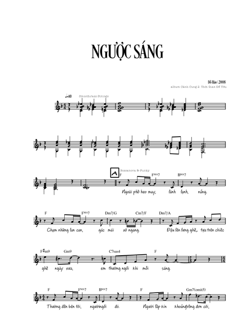 Ngược Sáng (Arr. Do Bao) (Piano Vocal)