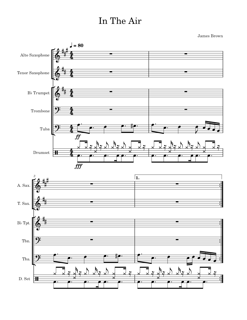 In The Air piano tutorial