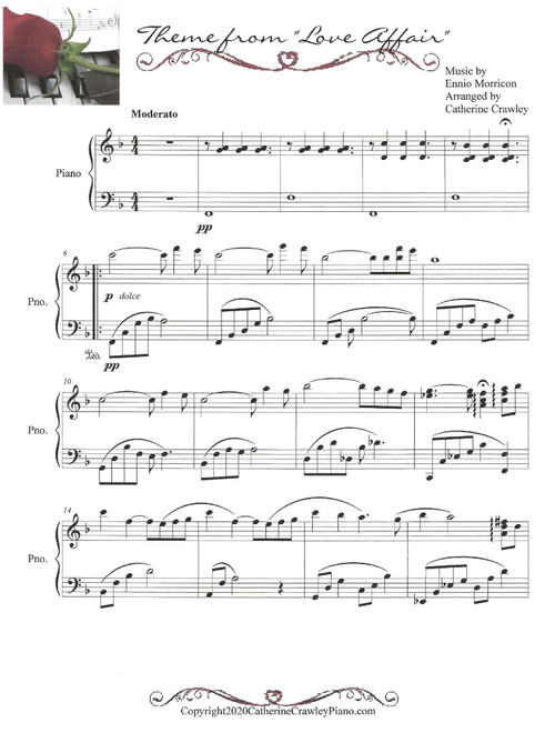 Love Affair (title Theme) (Arr. Catherine Crawley) - Ennio Morricone (Piano Solo)