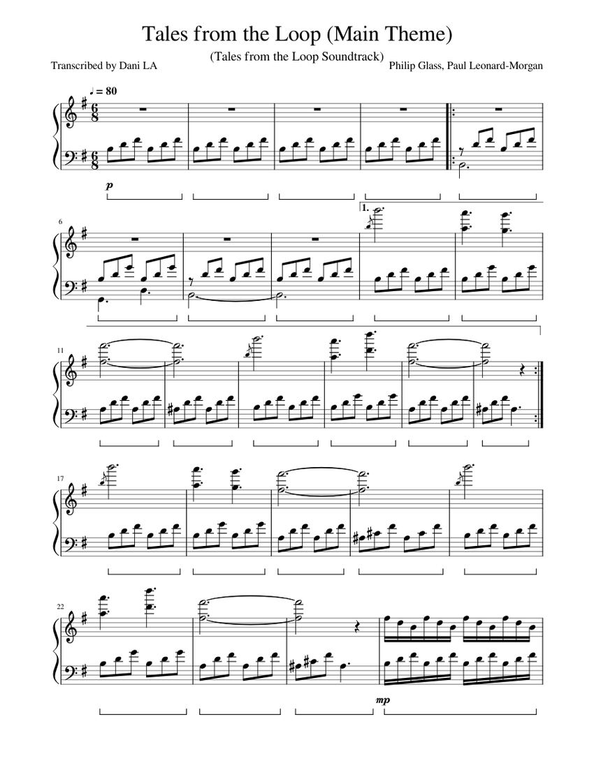 Tales from the Loop piano tutorial