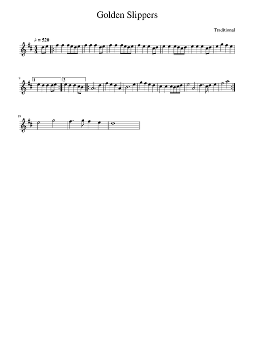 Traditional music - Golden Slippers