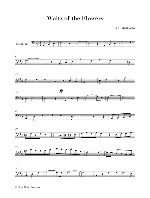 Waltz of the Flowers (from the Nutcracker) (Arr. DA Castro) - Piotr Ilitch Tchaikovski (Trombone Solo)