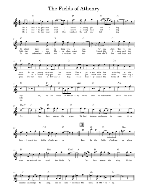 The fields of athenry – The Dubliners The Fields of Athenry