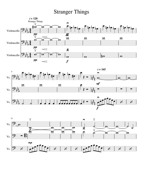 Stranger Things Cello Trio