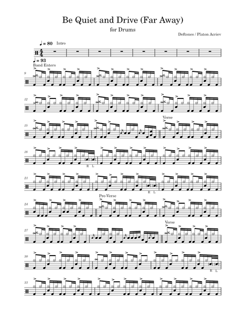 Be Quiet and Drive (Far Away) – Deftones
