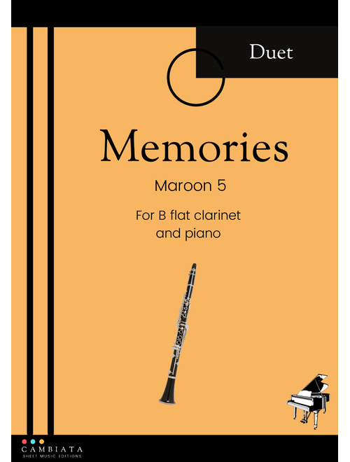 Memories (Arr. Levy Nunes) - Maroon 5 (Clarinet and Piano)