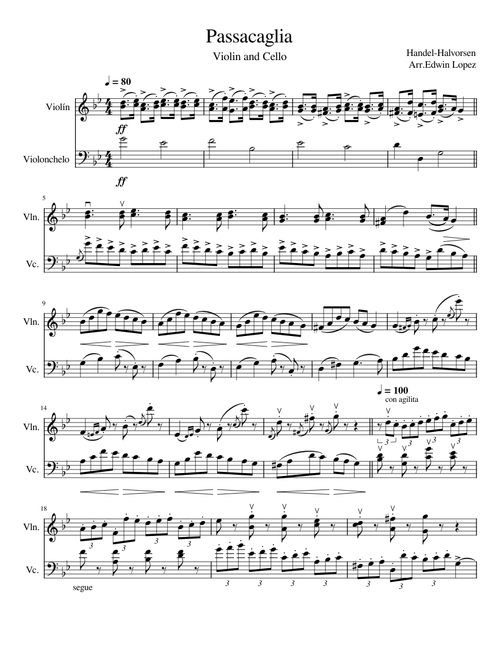 Passacaglia – Georg Friedrich Händel