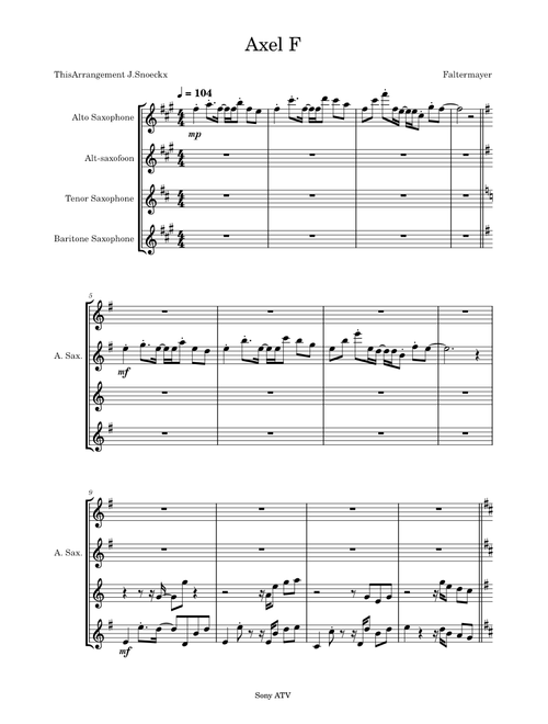 Axel f – Harold Faltermeyer Axel F