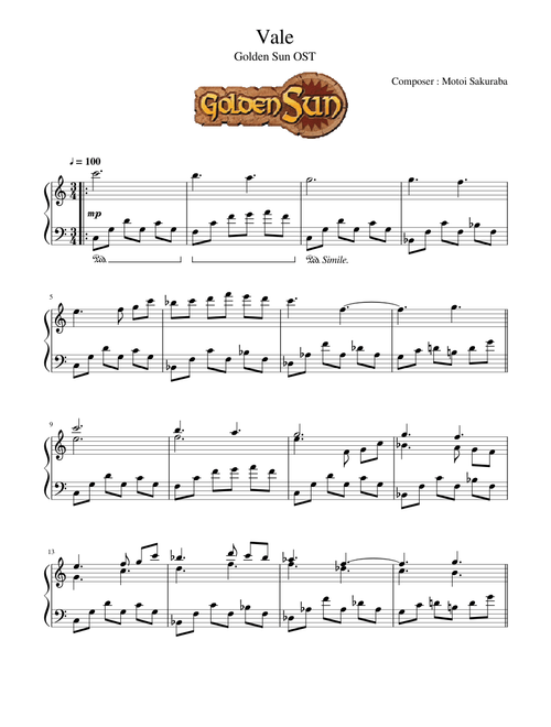 Golden Sun OST : Vale
