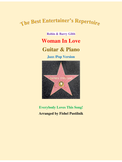 Woman In Love (Arr. Fishel Pustilnik) - Barbra Streisand (Guitar and Piano)