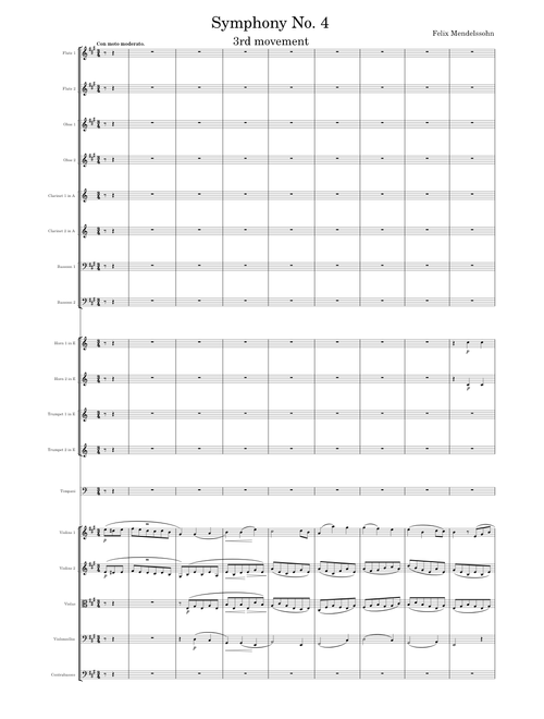 Symphony No.4, Op.90 – Felix Mendelssohn 3. Con moto moderato