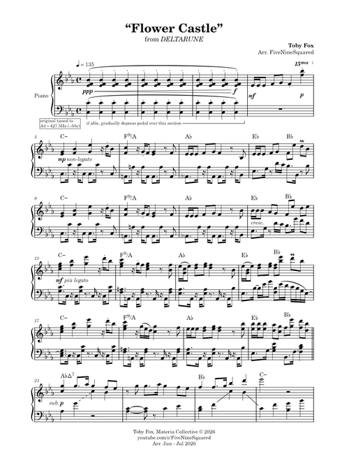 "Flower Castle" (from Deltarune) - Toby Fox