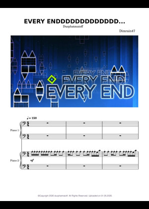 Every End – Dimrain47 Sheet Music for Piano (Solo) | MuseScore.com
