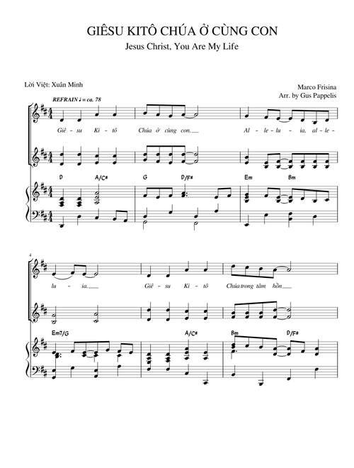Giêsu Kitô Chúa Ở Cùng Con - Jesus Christ, You Are My Life