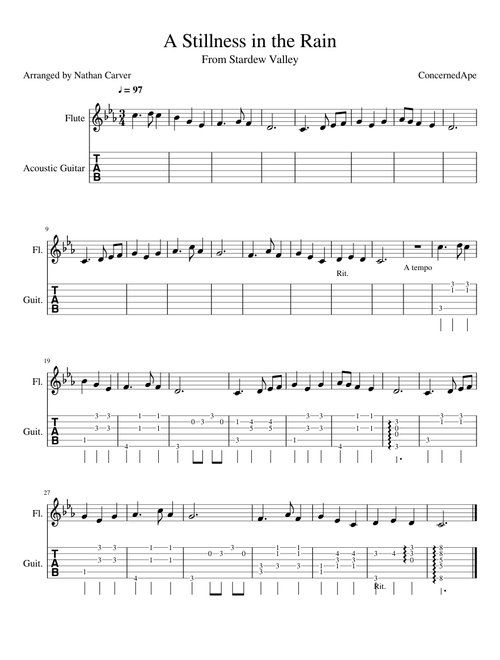 A Stillness in the Rain (Abigail's Melody)