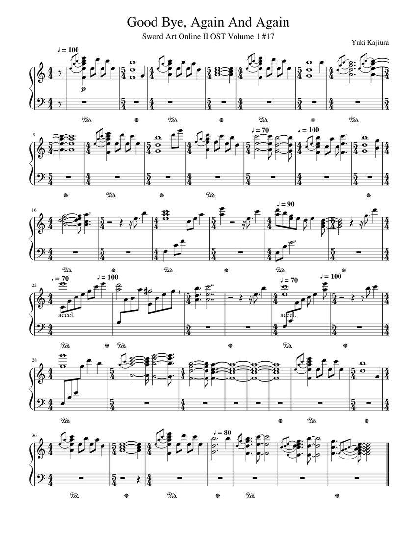 Yuki's Brand ピアノ楽譜 Yuki's Brand ピアノ楽譜