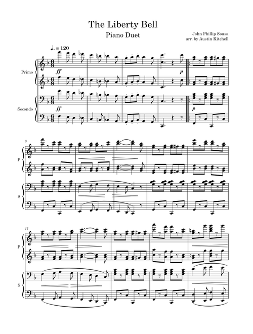 The Liberty Bell Piano Duet