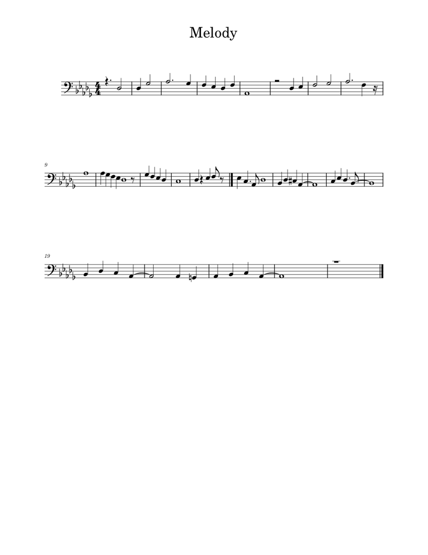 Melody 1 Sheet music for Piano (Solo) Easy | Musescore.com