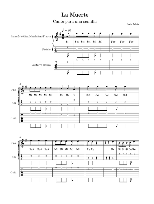 La Muerte, Canto para una Semilla – Luis Advis La Muerte