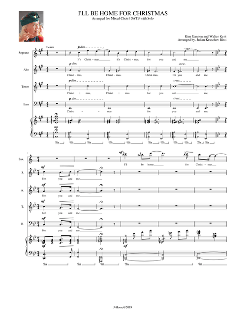 I'll Be Home For Christmas - Kim Gannon and Walter Kent | Arranger: Julian Kruschov Binti