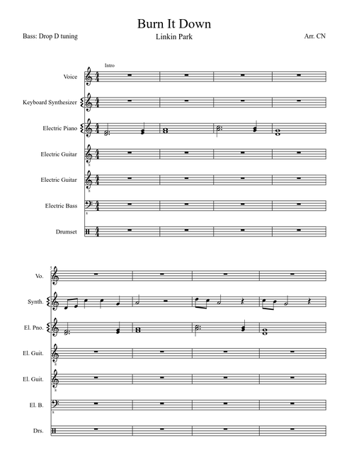 Brun It Down - Linkin Park - for Band