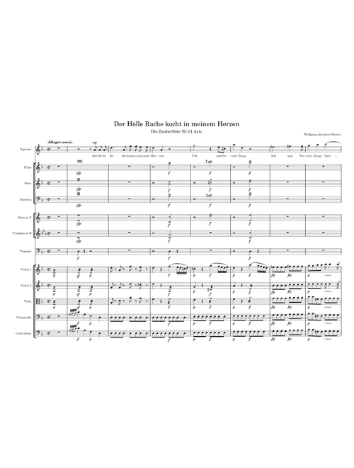 Der Hölle Rache kocht in meinem Herzen – Wolfgang Amadeus Mozart Der Hölle Rache kocht in meinem Herzen