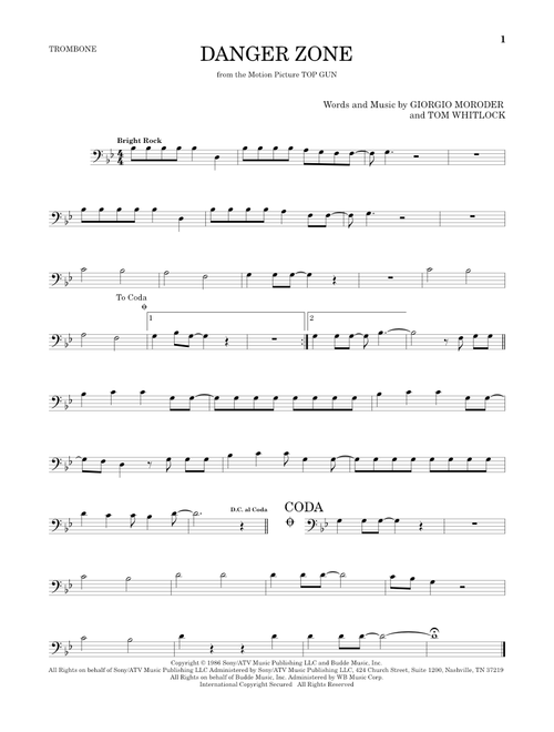 Danger Zone - Kenny Loggins (Trombone Solo)
