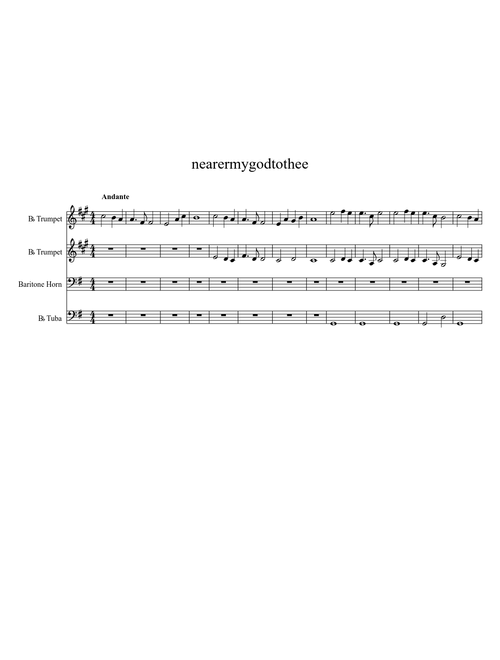 Nearer My God to Thee (Titanic Version for Brass Quartet)