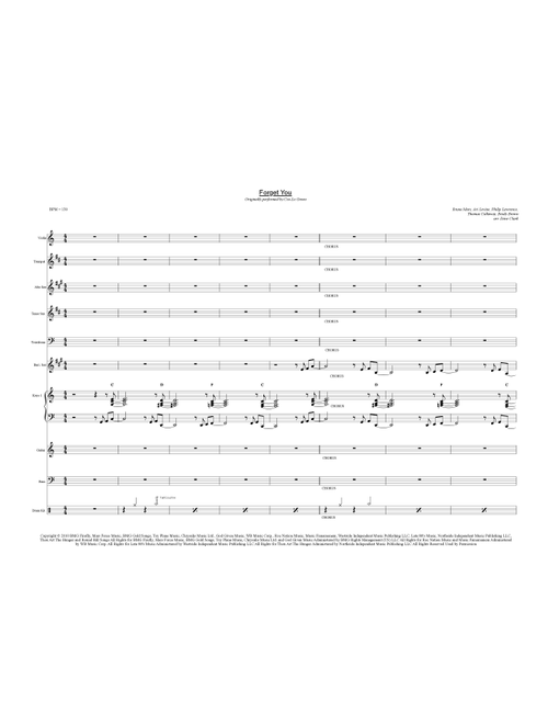 Forget You (Arr. David E. Clark) - Cee Lo Green (Large Ensemble)