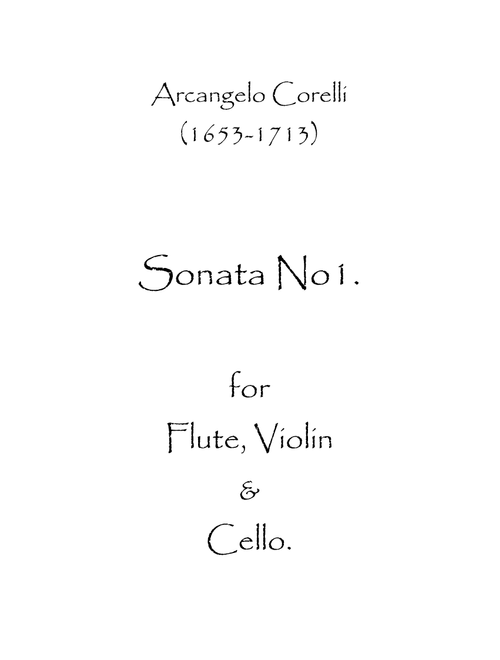 Sonata No.1 (Arr. Spence Bundy) - Arcangelo Corelli (Small Ensemble)