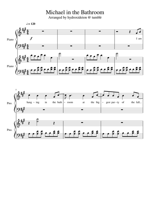 Michael in the Bathroom [Piano Arrange] - Be More Chill