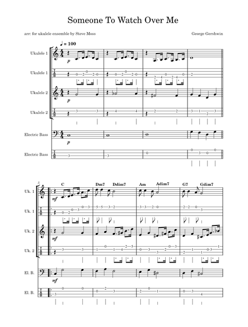 Someone to watch over me – George Gershwin Someone To Watch Over Me