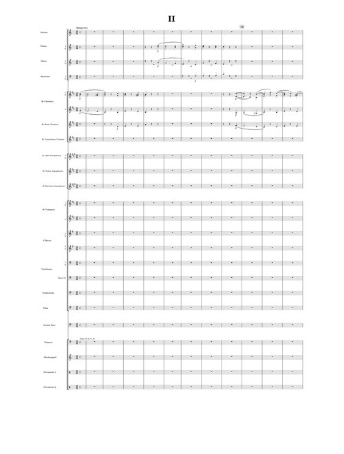 Piano Sonata No. 14, Allegretto, Concert Band - Ludwig van Beethoven