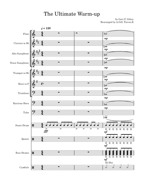 The Ultimate Warm-up – Gary P. Gilroy The new bands warm-up