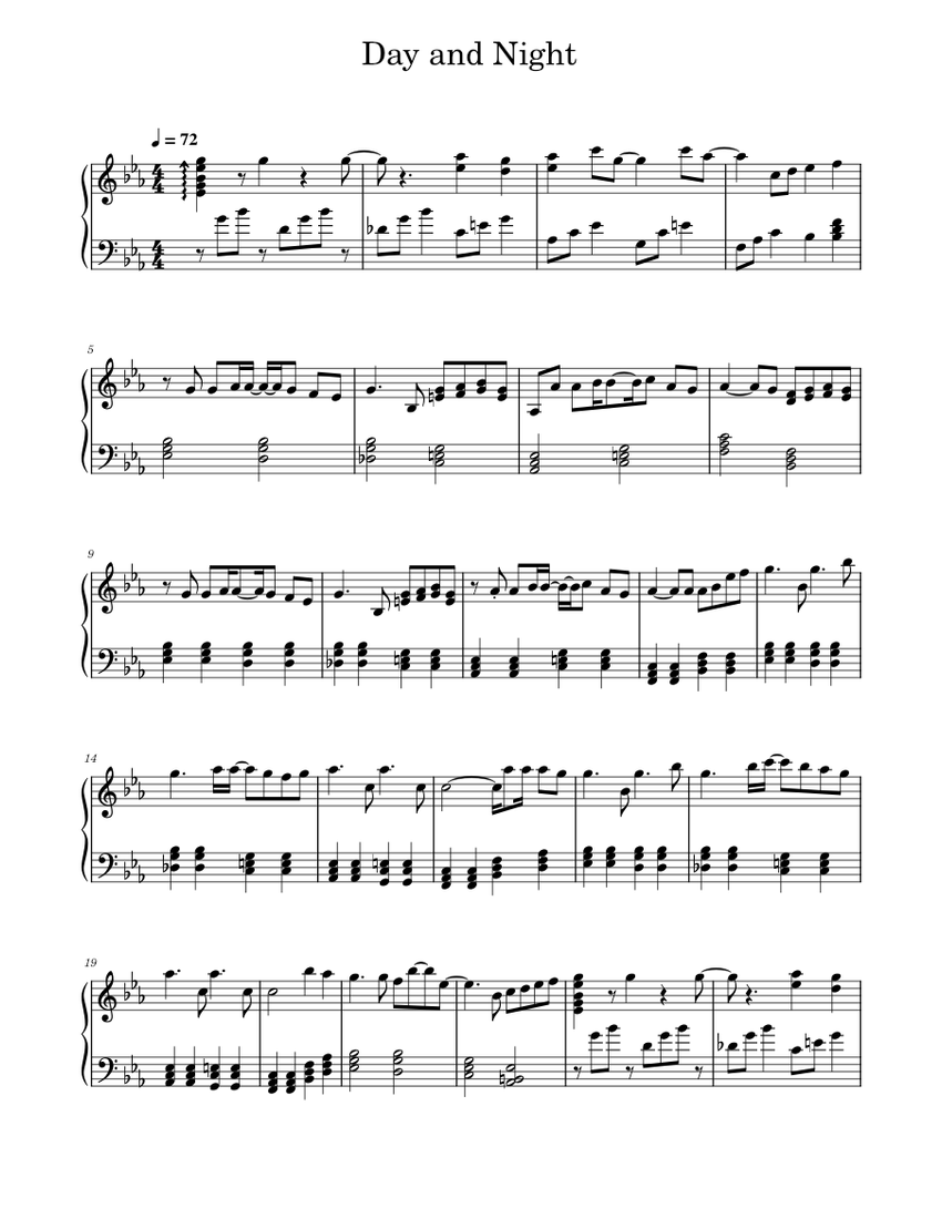 SEVENTEEN - SEVENTEEN LAND DAY & NIGHT PIANO SHEET MUSIC
