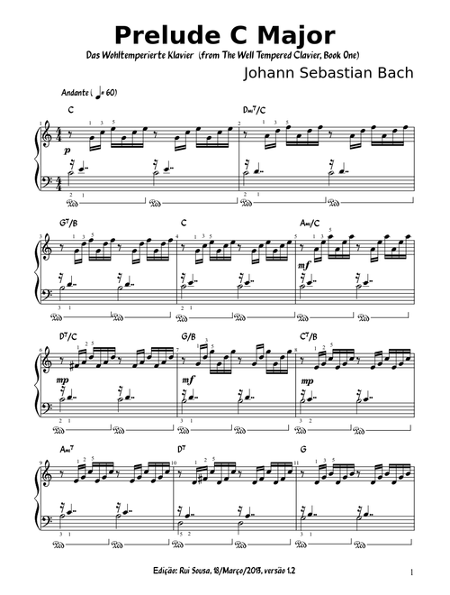 Prelude C Major - Bach