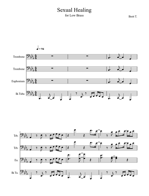 Sexual Healing for Low Brass