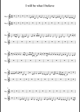 Free I Will Be What I Believe by Blake Gillette sheet music 