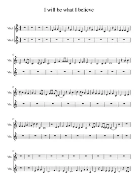 Free I Will Be What I Believe by Blake Gillette sheet music
