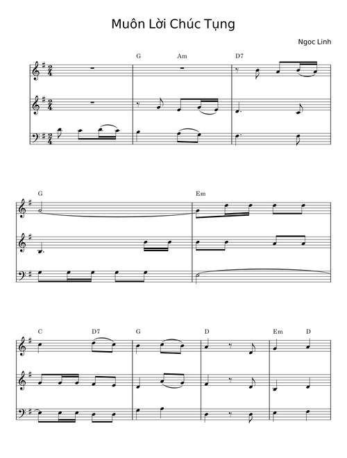 Muôn Lời Chúc Tụng - Ngọc Linh