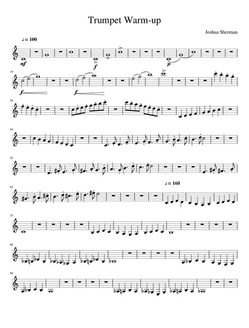 Trumpet Warm Up