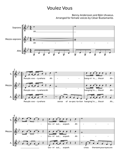 Voulez vous - Benny Andersson Band