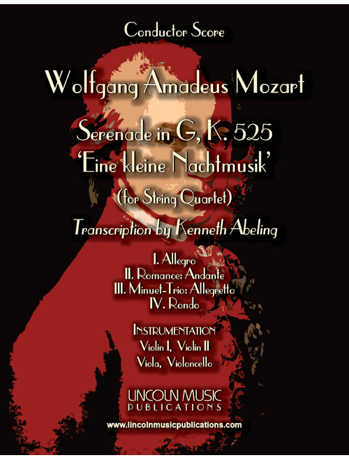 Mozart - Serenade in G, 'Eine kleine Nachtmusik' (for String Quartet) (Arr. Kenneth Abeling) - W. A. Mozart (String Quartet)