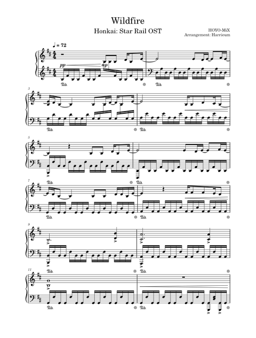 Wildfire – HOYO-MiX Honkai: Star Rail | Wildfire [Piano Arrangement]