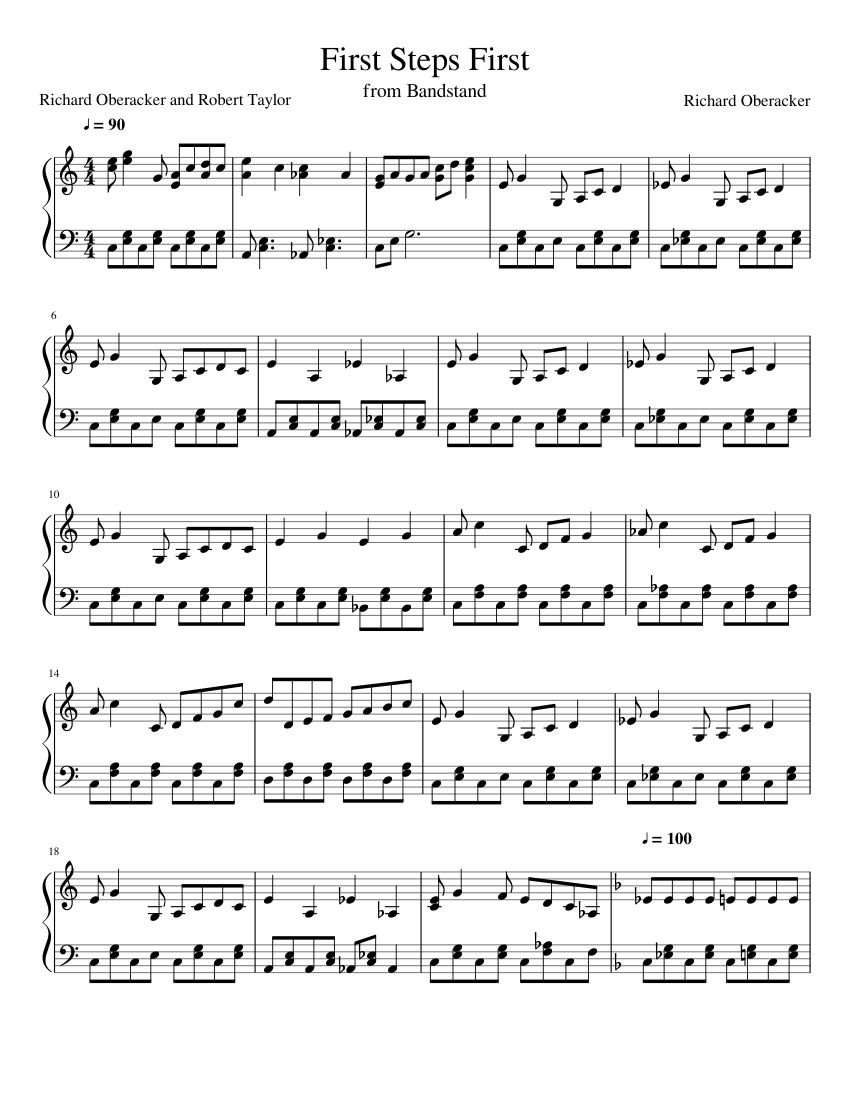 First Steps First Sheet Music for Piano (Solo) | MuseScore.com