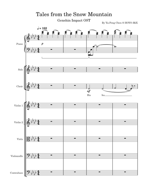 Tales from the Snow Mountain (OFFICIAL SCORE)