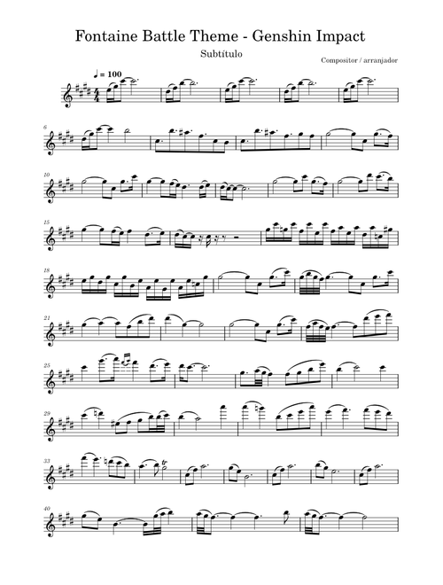 Rondeau des fleurs et des rapieres – Yu-Peng Chen Fontaine Battle Theme (Rondeau des fleurs et des rapieres) - Genshin Impact
