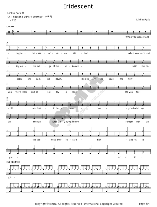 Iridescent (Arr. COPYDRUM) - Linkin Park (Drums)